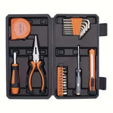 23-Piece Home Tool Kit - Versatile, Wall Hanging & Minor Household Maintenance