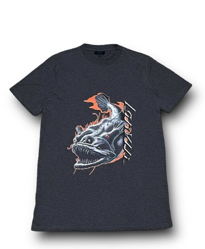 Lanvin Fish Monster Logo T Shirt Grey Size S