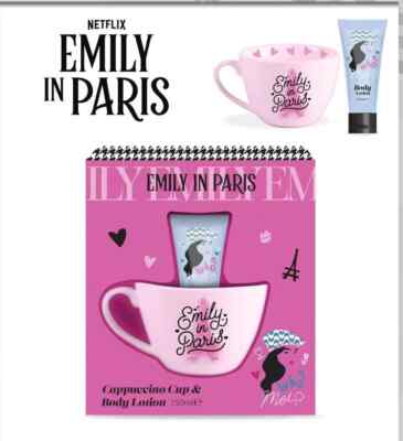 Emily in Paris Box mit Body Lotion 150ml + Tasse - Geschenkidee