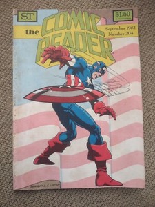 THE COMIC READER FANZINE -  September 1982  #204  - Captain America 