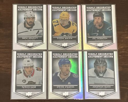 Lot Of 6! 2019-20 Upper Deck Tim Hortons Highly Decorated Inserts🔥Malkin / Kane - Picture 1 of 15