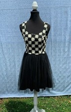 SALE @ Francesca’s Jun & Ivy Dress BLACK Lace Fit & Flare Womens Sz M ❤️sj17j4