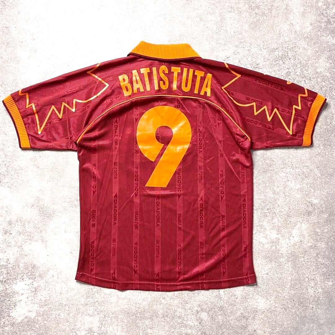 BNWT BATISTUTA #9 1999 2000 ROMA ORIGINAL HOME JERSEY