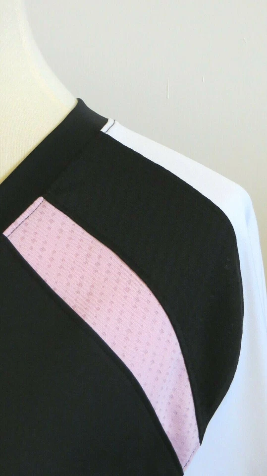 Camiseta deportiva Russel para mujer XL Dri-Power Pullover corta Slv negra blanca rosa Foto 3 de 4