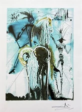Salvador Dali Dalinean Horses Don Quixote Facsimile Signed Ltd Ed Lithograph Art