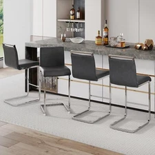 Bar Stools Set of 4,Counter Height Bar Stools with Backs,Bar Chairs Dining Chair