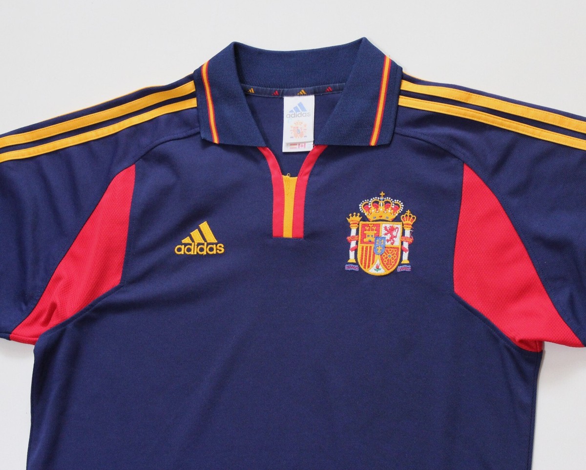 adidas スペイン代表 ユニフォーム アウェイ ユーロ2000 00s Vintage 2000 - 2002 Spain Away Football Shirt Jersey Adidas (size
