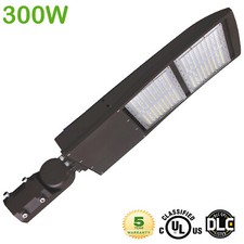 300W LED Shoebox Parking Lot Light 300/240/200W Selectable Shoebox Area Light