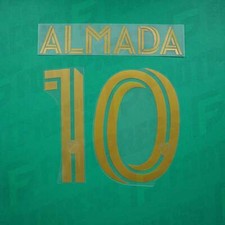 Offizielle Beflockung - Atlanta United, Almada, 2024/2025, Home, Gold
