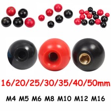 Dia 16mm 50mm M4 M5 M6 M8 M10 M12 M16 Thread Ball Handle Knobs Bakelite Plastic