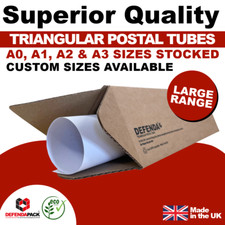 A1 A2 A3 A0 Size Triangular Postal Tubes Boxes Posting Prints Decals Posters Art