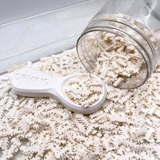 FAKE 10MM White Fish Bone, Animal Polymer Clay Sprinkle NOT EDIBLE D19-26