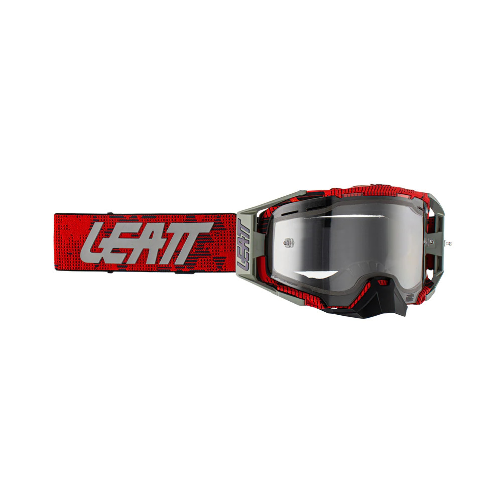 Leatt Velocity 6.5 Enduro Goggle JW22 RED - Clear Lens