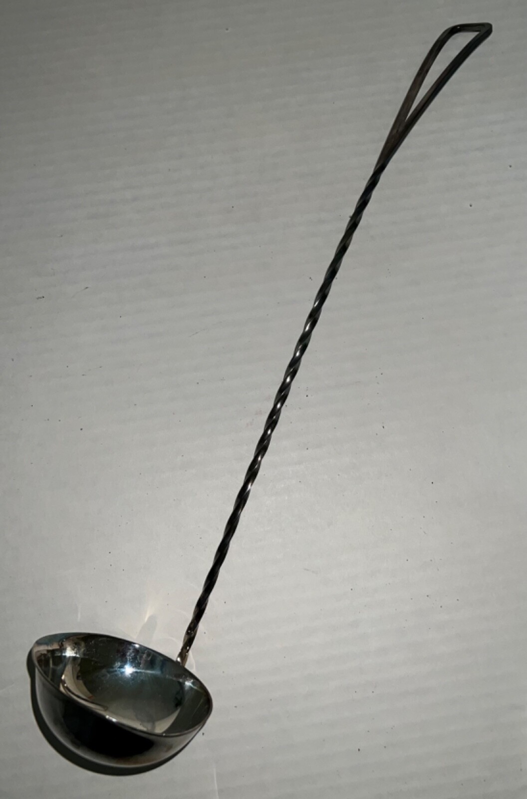 Rare Mid century WMF Ladle SIGNED WMF BESTECK German silver plate 14" unique