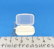 Tupperware Keychain Storza Lot NEW White Speckle Tinietreasures