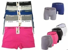 2 or 6 PACK Women's Sports Cotton Boxer Shorts BoyShort Yoga Fitness Gym S-XL