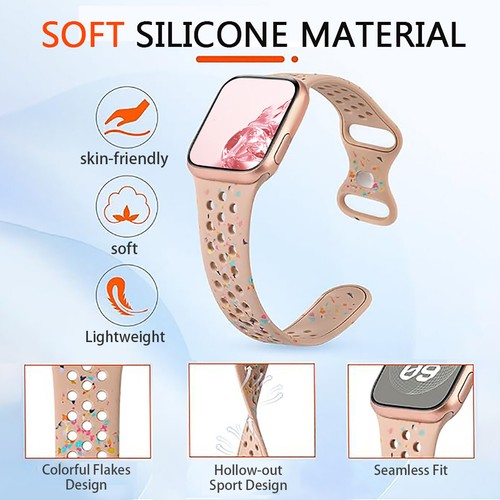 Silicone Strap For Apple Watch Band Ultra 2 49mm Bracelet Series 10 9 8 7 6 5 SE - 第 5/24 張圖片