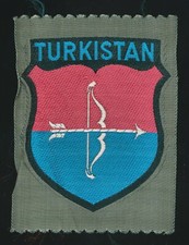 WW2 German shield sleeve patch insignia foreign volunteer badge Turkistan Army