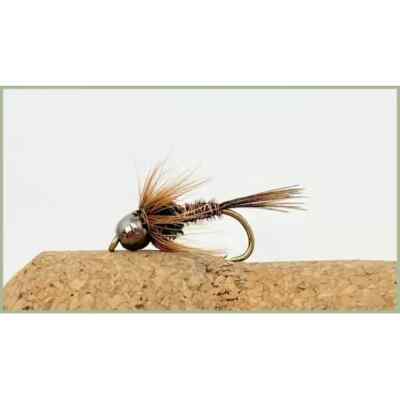 Tungsten Pheasant Tail Nymphs. Trout Flies 8 x Tungsten Bead Mixed Size 10/12/14