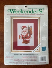 Jingle Bell Santa Claus  Counted Cross Stitch Kit #03302 Christmas Holiday