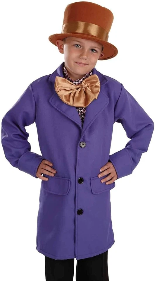 Костюм владельца шоколадной фабрики для детей S-XL наряд для Хэллоуина для мальчиков девочек - Изображение 3 из 4