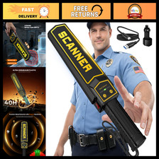 Portable Rechargeable Handheld Metal Detector Wand with Holster - 5 Sensitivity
