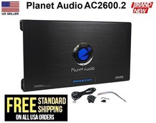 Planet Audio Anarchy AC2600.2 2600 Watt 2 Channel Car Amplifier Amp + Remote