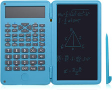 Basic Calculator Notepad with 6.5 Inch LCD Writing Tablet, Rechargeable, Lock Bu