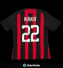 KAKA SIGNED AUTO AC MILAN SOCCER JERSEY PSA STICKER