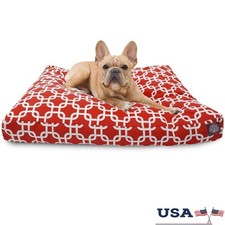 Washable Dog Bed Non Slip Comfy Rectangle Pet Bed Removable Cover Crate Bed New