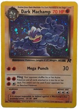 Dark Machamp 10/82 Team Rocket Holo Rare Pokemon Card SWIRL on eBay