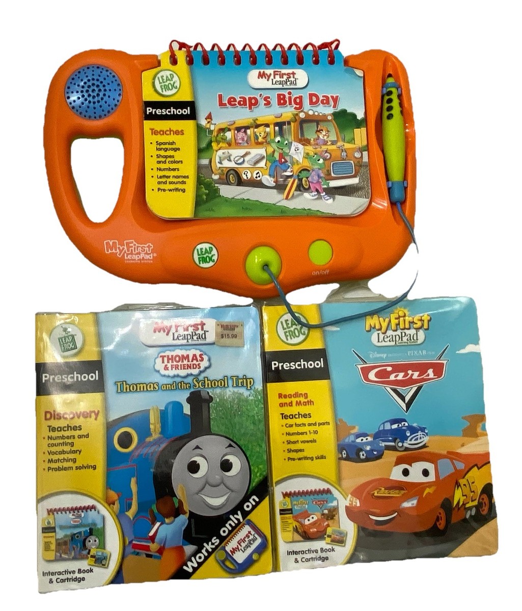 LeapPad My First System Thomas Train Cars Leaps Orange 3Books 2