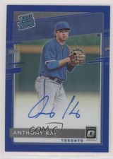 2020 Donruss Optic Rated Rookie Signatures Blue Prizm 35/75 Anthony Kay Auto aw2