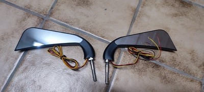 Harley Davidson Custom Mirror LED Turn Signal Espejo De Motocicleta,