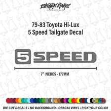 5 Speed Tailgate Decal For 79-83 Toyota Hi-lux Hilux Sticker Emblem Logo 4wd