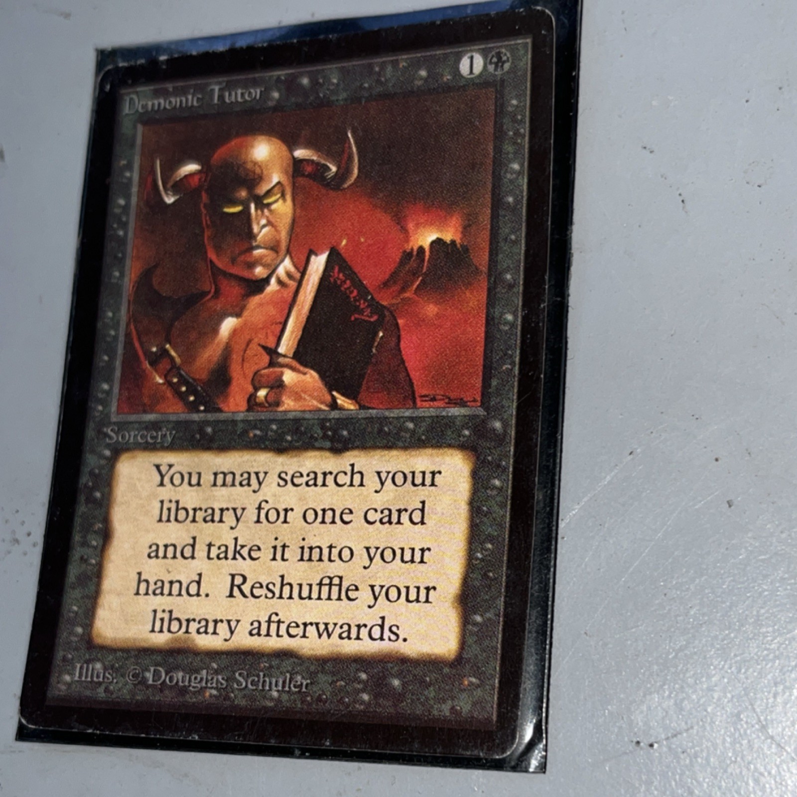 Magic The Gathering Demonic Tutor BATA Sorcery Black Uncommon English Card