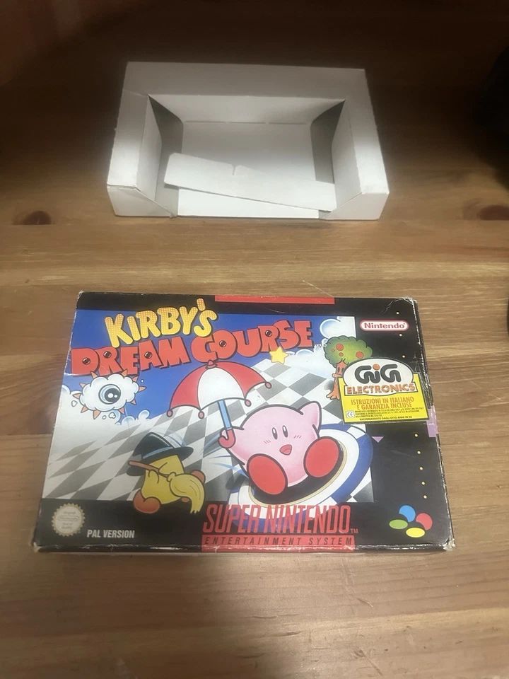 kirby's dream course gioco per piattaforma snes PAL - only BOX - Immagine 2 di 4