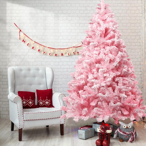 Uten Árbol de Navidad artificial de PVC, rosa, 150, 180 o 210 cm - Imagen 18 de 20