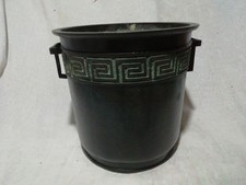 Vecchio Braciere Rame Tostato a Mano 4kg 23cm Dia 22,6cm H Usato Periodo Edo