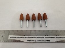 5 NEW Dremel 952 Aluminum Oxide Stone Bit Cone Wheel Rotary Tool - 1/8" Shank