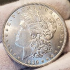 * 1896 * BU UNC+ STUNNING ORIGINAL 90% MORGAN SILVER DOLLAR RARE LOT #Q53