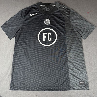 Nike FC Away  Football Club Sem Risco Nao Ha Vitoria Gray Soccer Jersey Sz XL