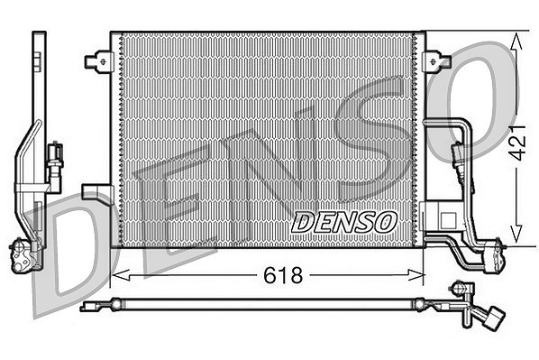 Denso Kondensator, Klimaanlage U.A. FüR Skoda, VW-image