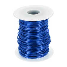 12 Gauge Aluminum Craft Wire 2.0mm 98.5ft Bendable Metal Wire, Sapphire Blue