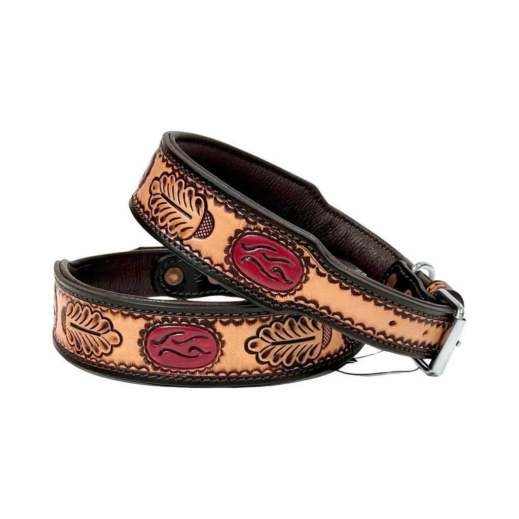 Affilare Leather Dog Collar Western Style Heavy Duty Hand Tooled Floral Padded
Opens in a new window