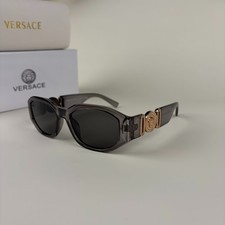Comes with Box - Versace Men Women Sunglasses Full Rim Sport Outdoor Grey New