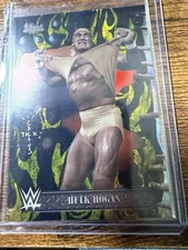 2025 Topps Chrome WWE x Cactus Jack Hulk Hogan #60 Yellow Flame Refractor SP