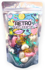 Retro Bath Beads Jumbo Pack of 30. Various Shapes and Scents. Animals, Hearts, S