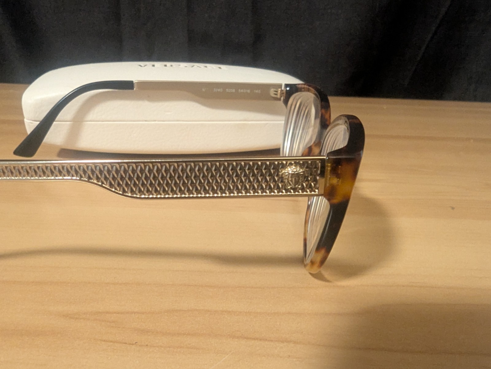 Versace VE 3240 Eyeglasses Frames Havana Gold Black 5208 Authentic 54 16 140 thumbnail 17