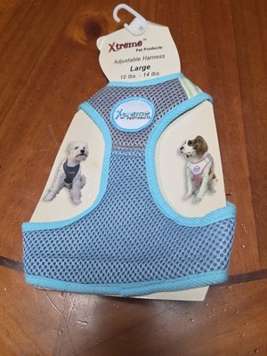 Adjustable 10-14lbs Pet Harness, Blue and Gray, Dog, Cat, Rabbit